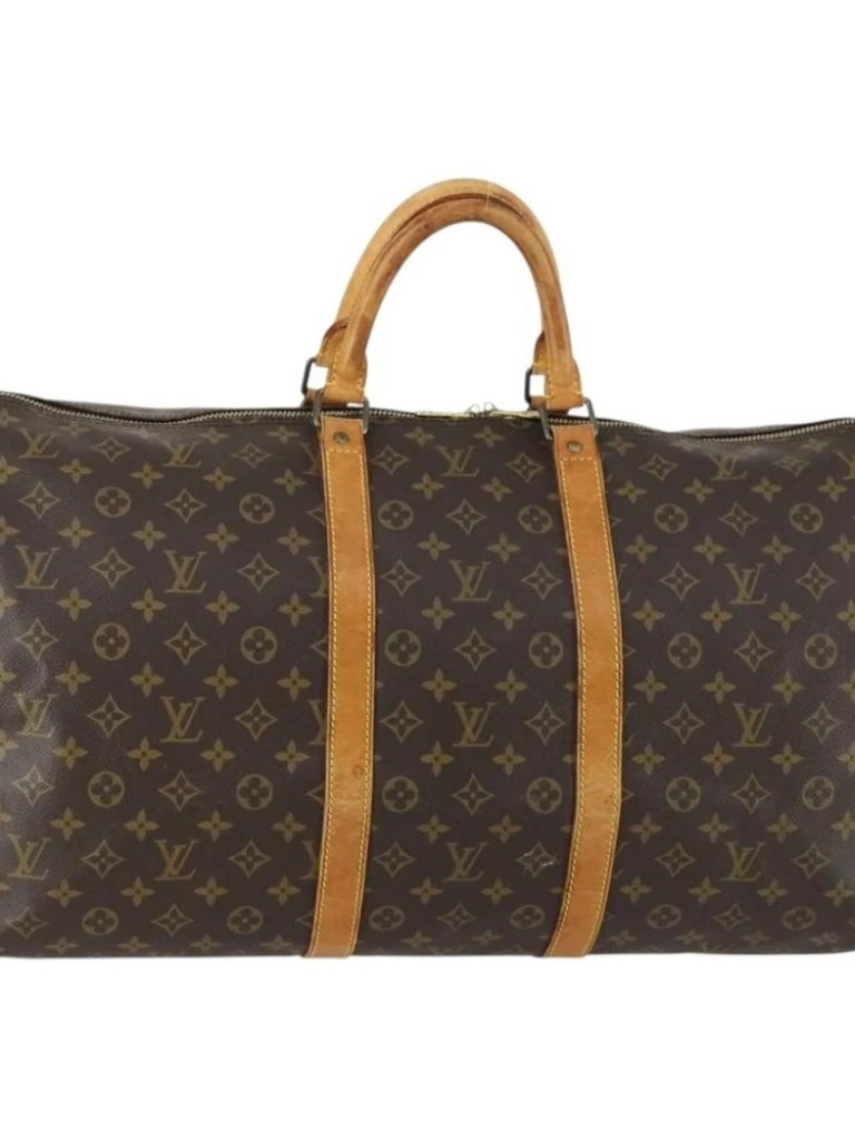 Louis Vuitton Monogram Keepall 55 Boston Bag M41424 Lv Auth 161537